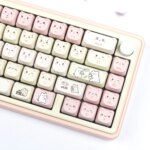 Kawaii Lazy Cat Pastel Mao Profile Keycaps (140 Keys) - Limited Edition - Image 4