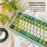 Kawaii Matcha Green Tea Cherry Profile Keycaps (120 Keys) - Image 4
