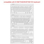 Kawaii Siamese Cat Pink Themed Mao Profile Keycaps (130 Keys) - Image 6
