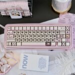 Kawaii Siamese Cat Pink Themed Mao Profile Keycaps (130 Keys) - Image 2