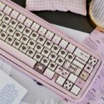 Kawaii Siamese Cat Pink Themed Mao Profile Keycaps (130 Keys) - Image 3