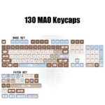 Kawaii Pastel Cats Dessert Mao Profile Keycaps (130 Keys) - Image 4